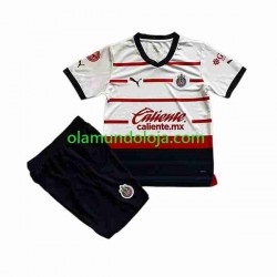 Camisola Deportivo Guadalajara Criança Equipamento Segundo 2023-2024 Manga Curta